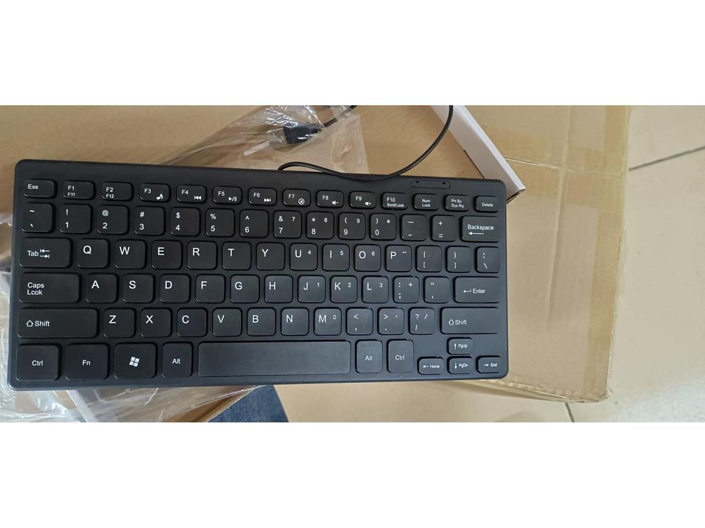 K1000 Wired USB Portable Mini Chocolate Keyboard