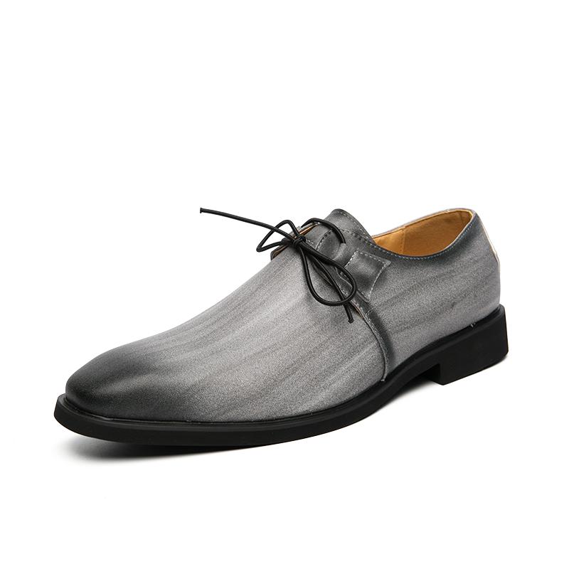 Elegant Pink Men's Dress Shoes Size 48 Wedding Banquet Men Leather Shoes Casual Lace-up Oxford Shoes Man chaussures homme cuir