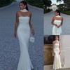 2026 Summer Dress Elegant Tight Slim Long Sexy Wind Chest Wrap Fish Swing Dress Shawl Streamer Dress