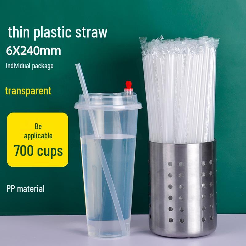 

Одноразовые прозрачные толстые трубочки для молочного чая из PLA Pearl с индивидуальной упаковкой