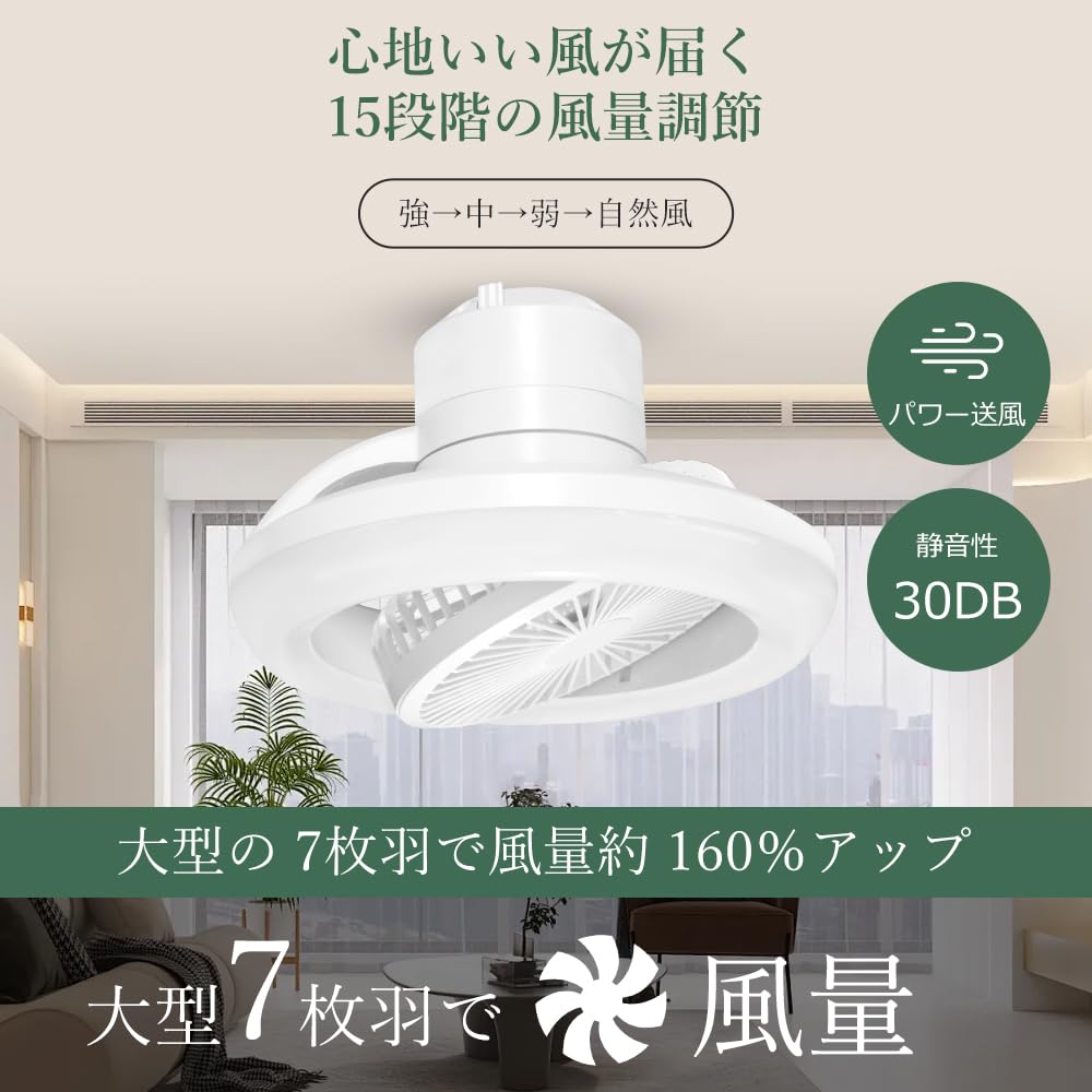 2025  Quiet & Energy-Saving Ceiling Fan, Small Ceiling Fan Light, Oscillating Ceiling Fan Light, Voice Control, Circulator LED Light, E26 Base,