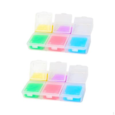 2 Pieces Painting Glue Clay Set Tool 6 Colors Art Portable with Storage Case for