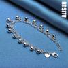 925 Sterling Silver Bell Bead Bracelet Chain Fashionable Wedding Jewelry