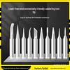 Universal Soldering Iron Tip Set: IBK936 900M Electric Round Knife & Horseshoe Replacement Heads for Welding Station