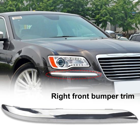 

Практичный боковой молдинг бампера, компактный, хромированный, декоративный серебряный