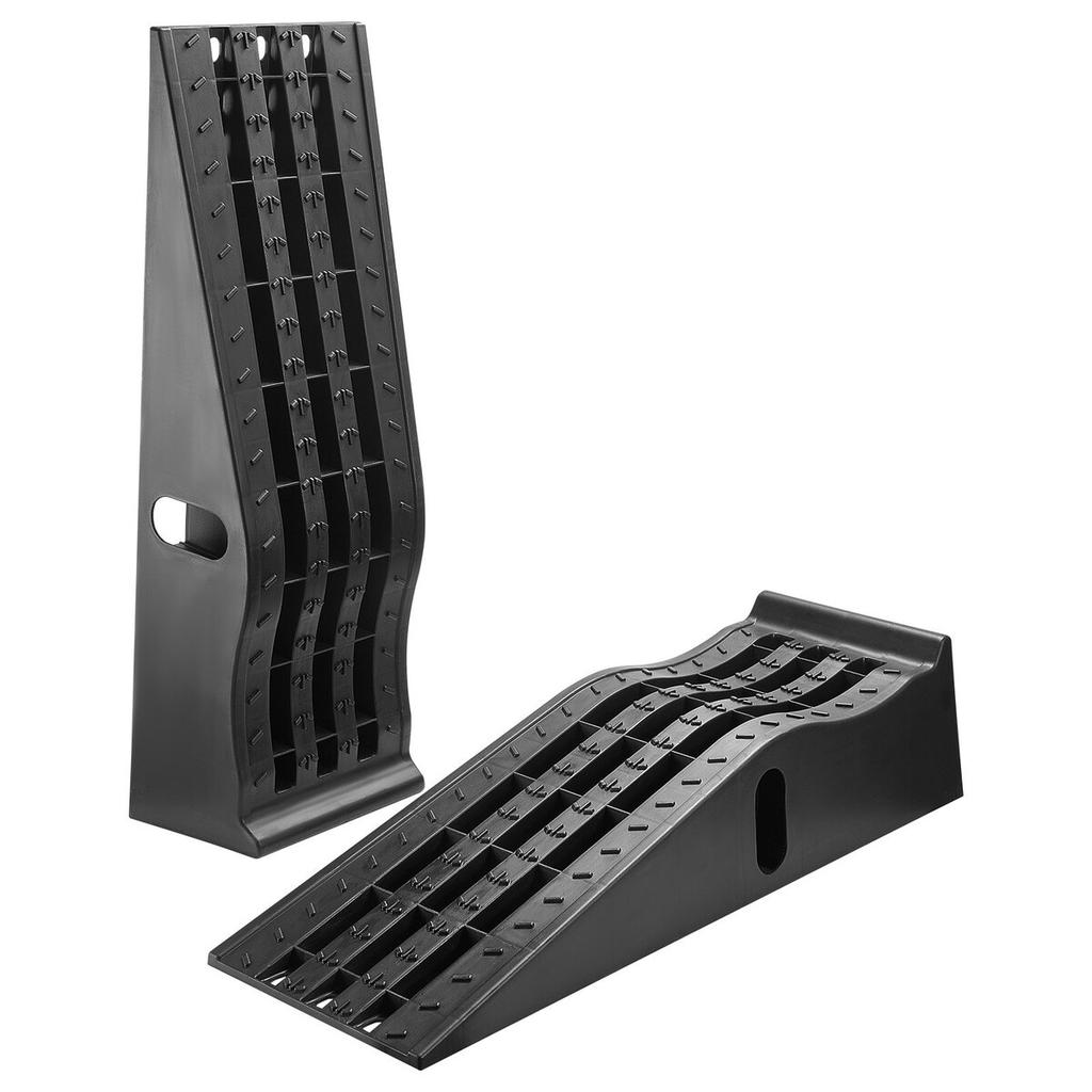 Car Ramps, 2 PCS 5897 Kg GVW Capacity, 155 Mm Lift Height, Portable High Profile Car Service Ramps for Home Garage Maintenance and Oil Changes, Heavy