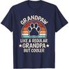 Grandpaw Dog Grandpa Grandfather Funny Grand Paw Retro Men T-Shirt