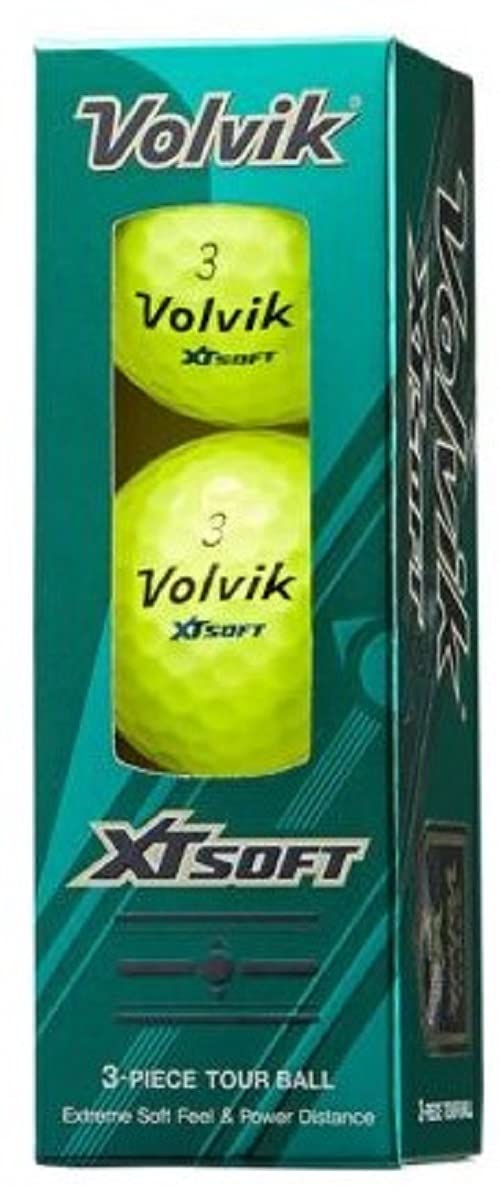 

Мяч для гольфа Volvik XT SOFT желтый чехол VOLVIK XT SOFT YEL (3 куска)