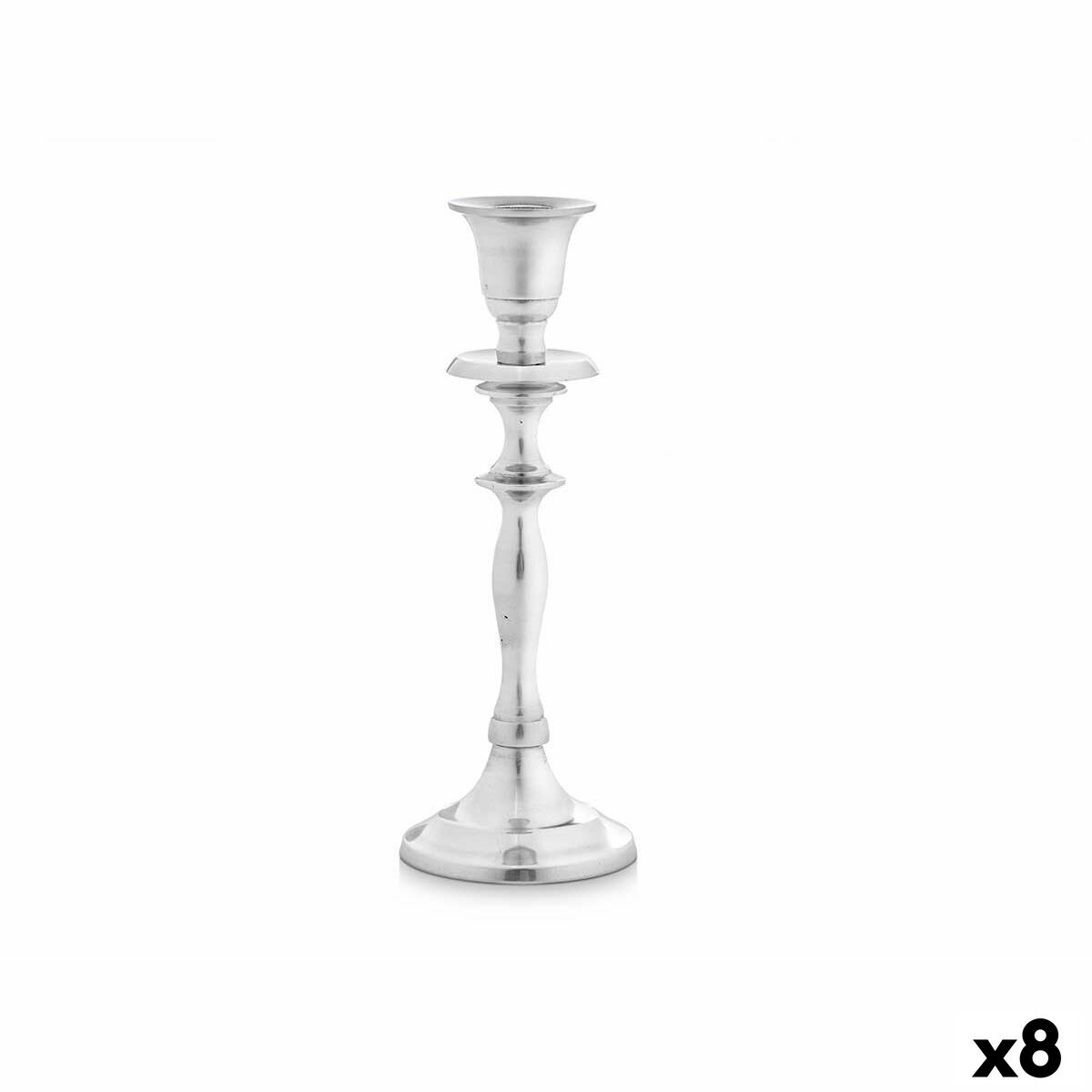 

Серебряный алюминиевый горшок для свечи 4,5 x 20 x 7,5 см (8 единиц) TU прозрачный