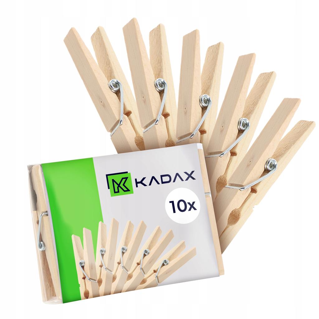 KADAX Klamerki Spinacze Na Pranie 10szt Drewniane Klipsy