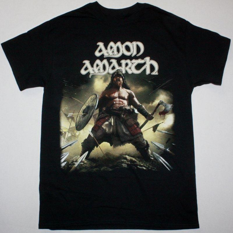 Vtg AMON AMARTH BERSERKER Heavy Cotton Black T Shirt AG287 S