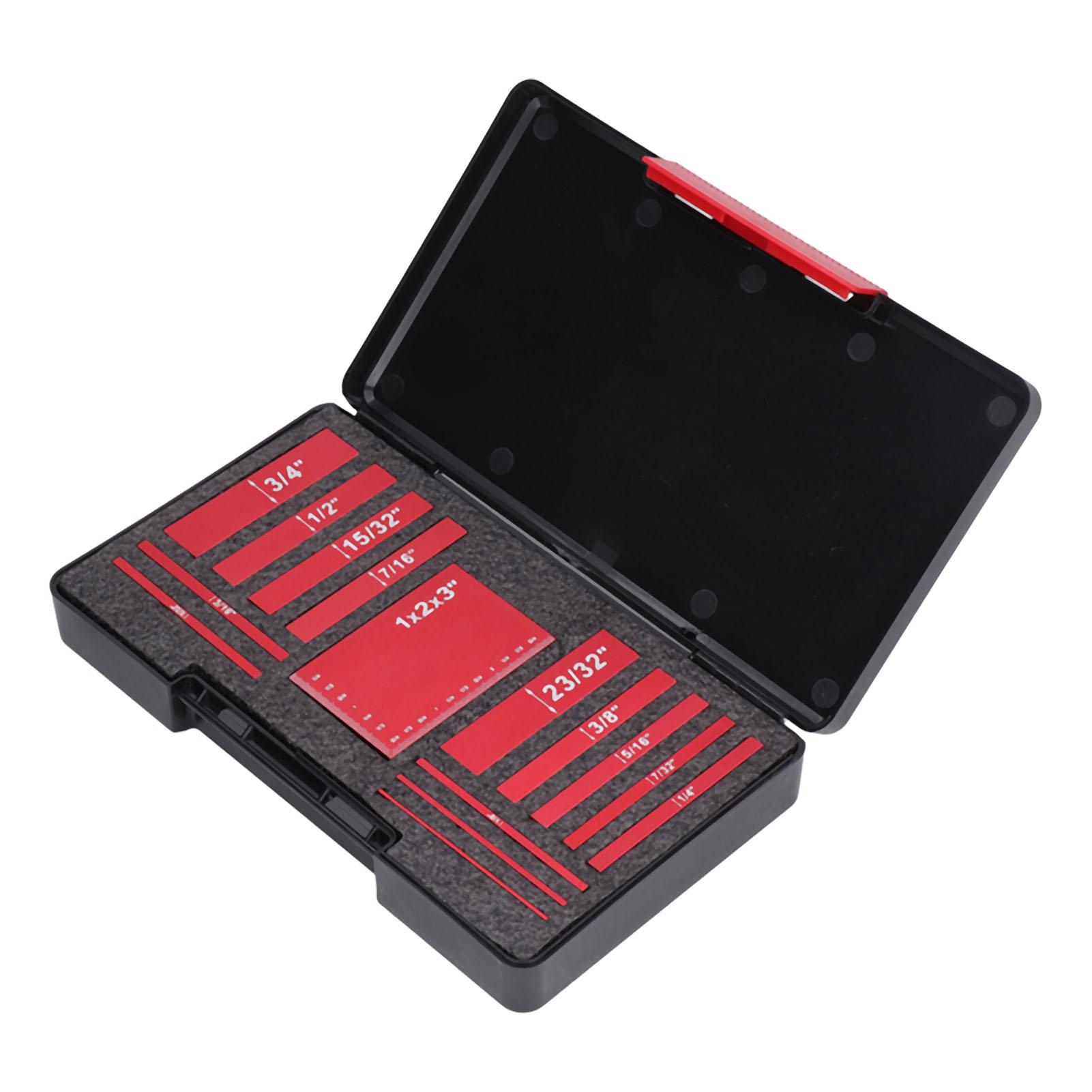 

15 шт. установочных блоков с лазерной гравировкой размера из алюминиевого сплава высокой прочности для измерителя высоты красный