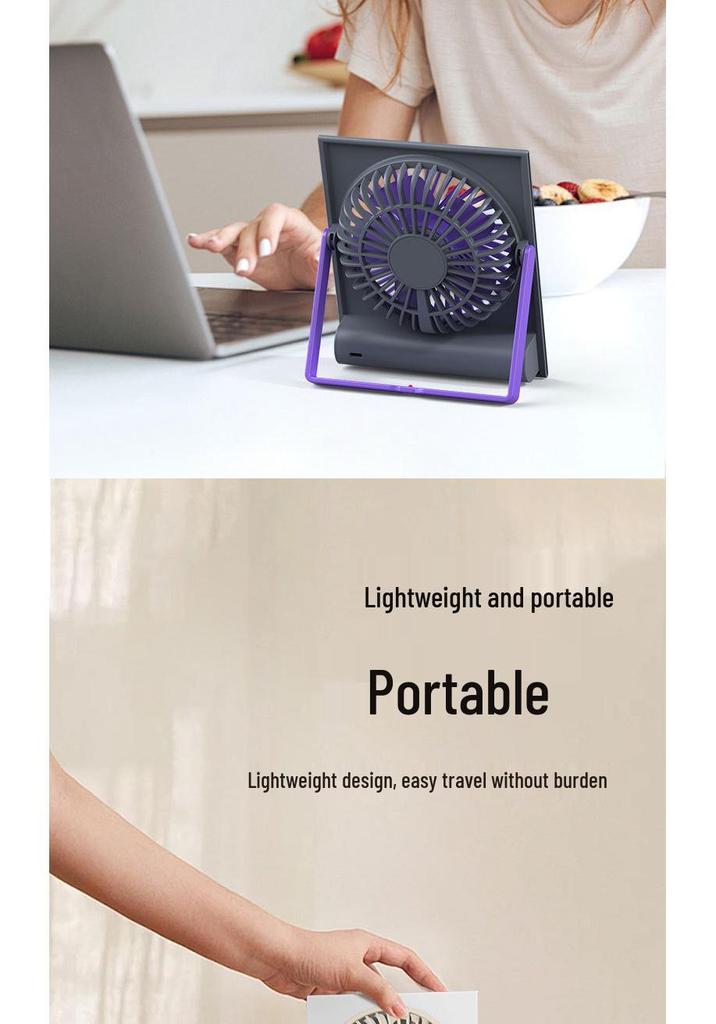 25-Year Mini Portable Wall-Mount Fan for Office, Kitchen & Handheld Use