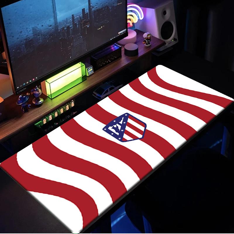 Atletico Madrid Crest Mouse Pad, Rubber Base, Mouse Pad for Gamers and Office Use, Gaming Desk , Easy To Clean Mat Christmas fan gifts