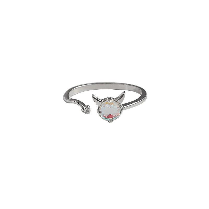 

Devil Ring Trendy With Zircon Stones Cute And Fresh Version Korean