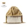 Luxury Transparent Moistureproof Drawstring Storage Bag with Breathable Dustproof Flocking