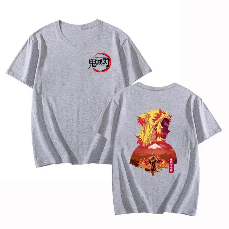 Anime Demon Slayer Blade Tops Women's T-shirt Women Men Summer Casual Loose Harajuku Fashion O-Neck Short Sleeve T-shirt Unisex
