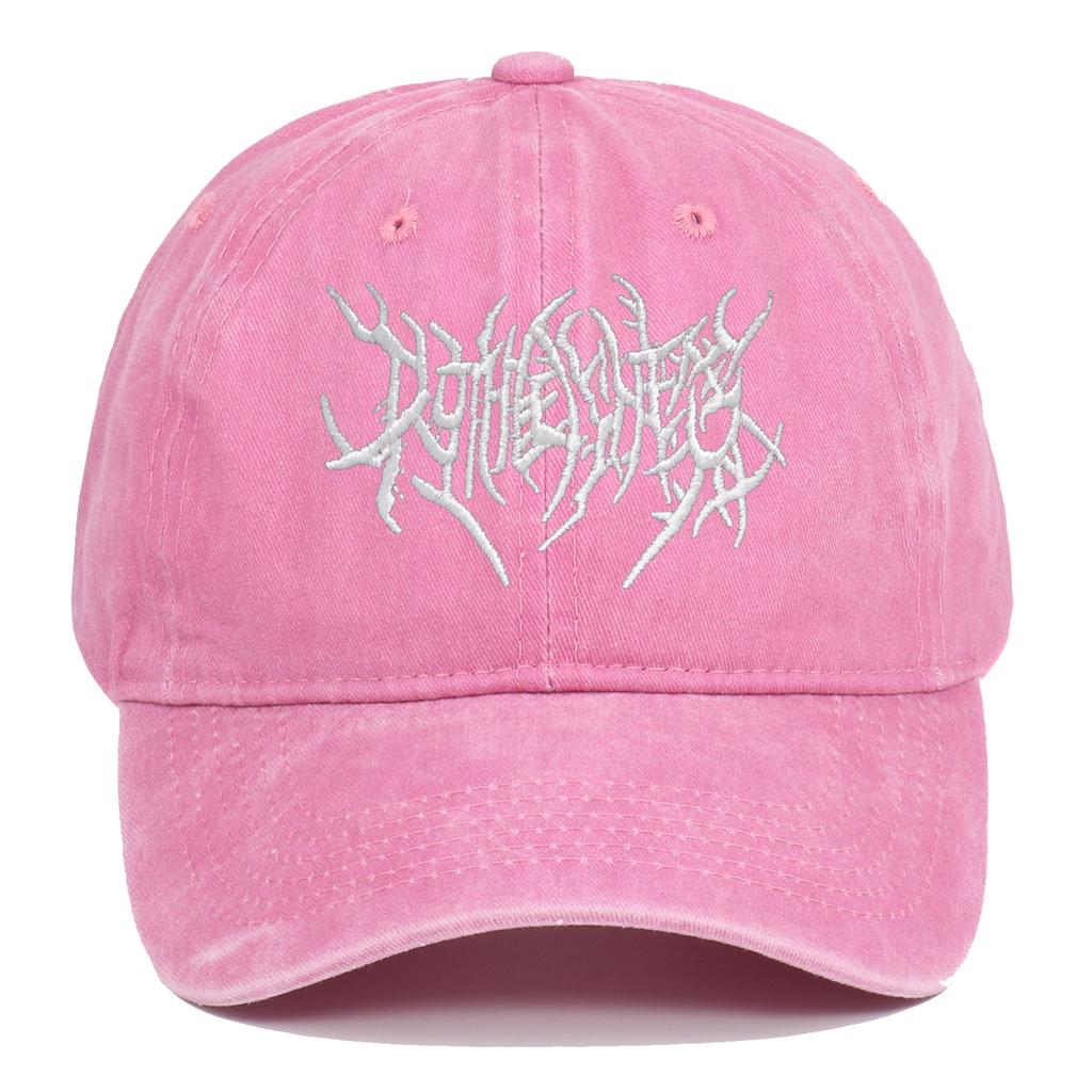 Visors Embroidery Baseball Caps Adjustable Gothic Street Punk Distressed Faded Cap Hip-hop Sunscreen Hats