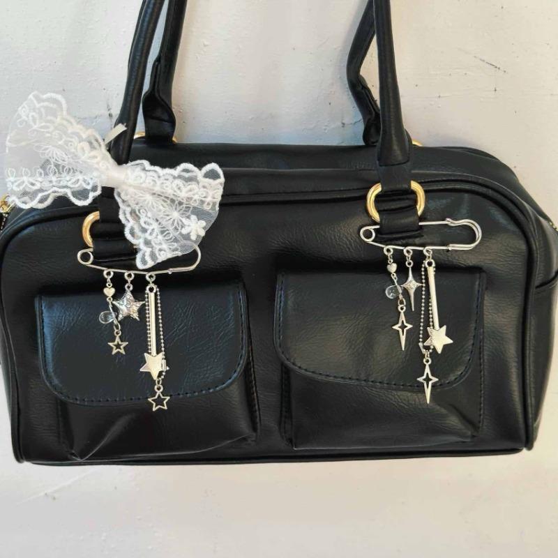 1pc Beaded Pin Bag Pendant Sweet Pin Star Chain Keychain Pendant Stylish Cute Pendant Keychain Backpack Decoration