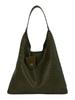 2026 Summer Woven Texture Shoulder Bag: Fashionable, Simple Bucket Design, High-Style Handbag for Daily Commute