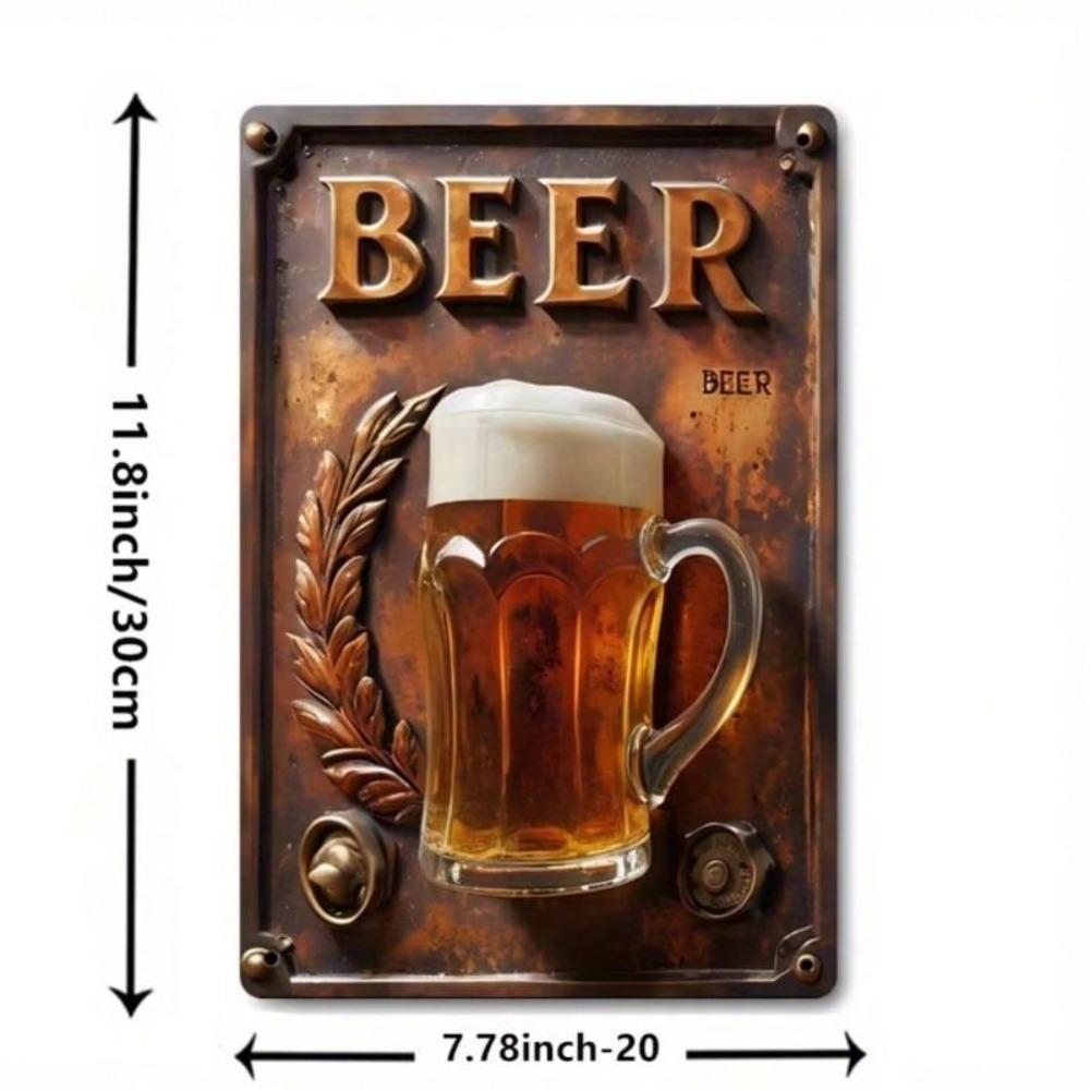 Retro Metal Wall Art Decor for Living Room 20x30cm