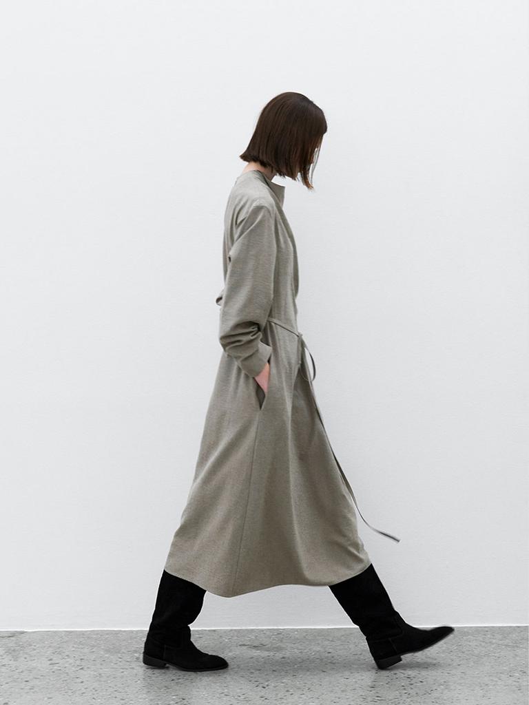 ATELIER NAIN Cowl Neck Long One Piece S (Op-6303)
