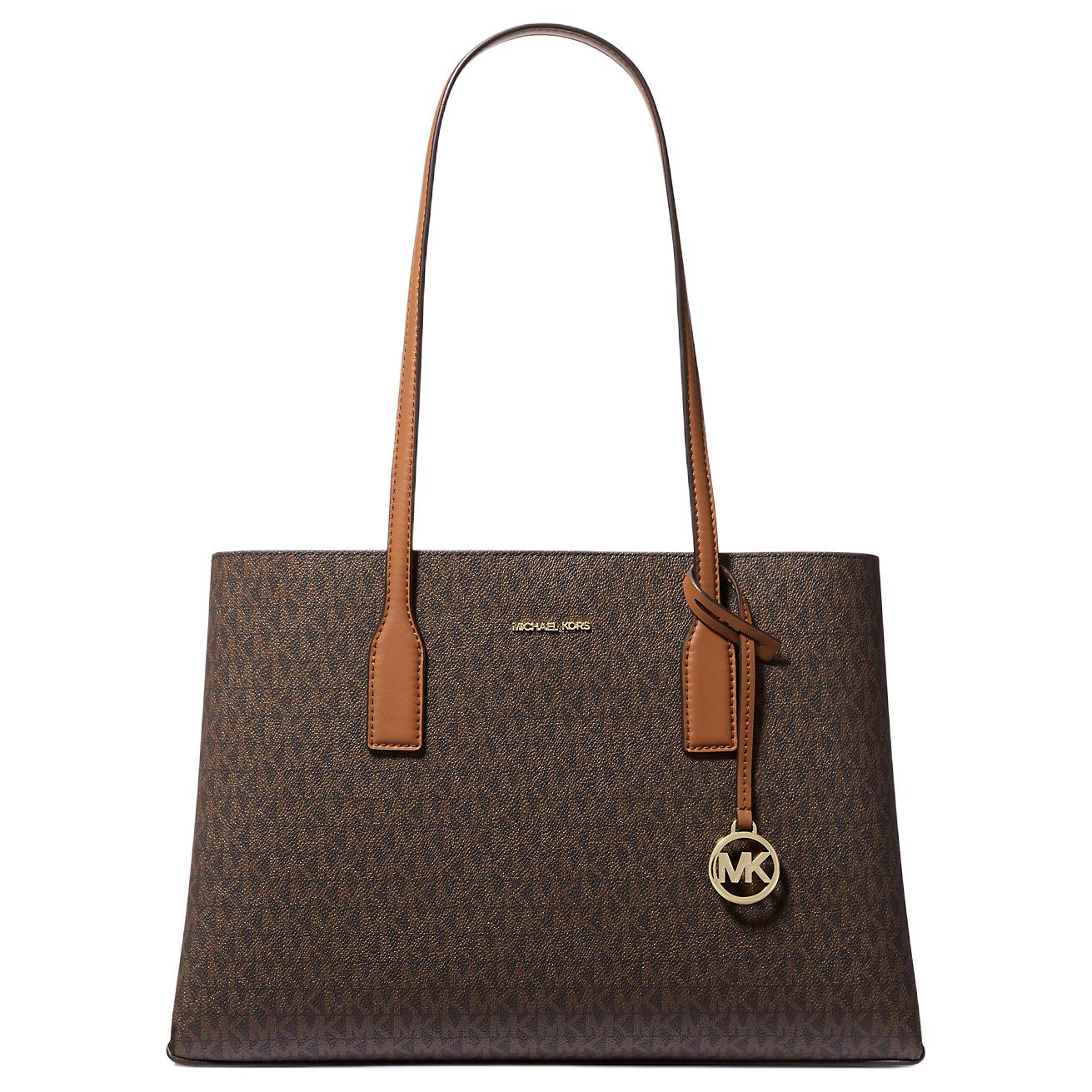 Michael Kors Ruthie Logo Classic Monogram Coated Canvas Tote Bag Women tote Brown Oak 30S5G9RT2B-BRNACORN Basic Set Bag 22660₽