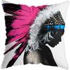Home Decor Fashion Afro Black Women Girls Sofa Pillowcases Bedroom Living Room Decor Cushion Covers