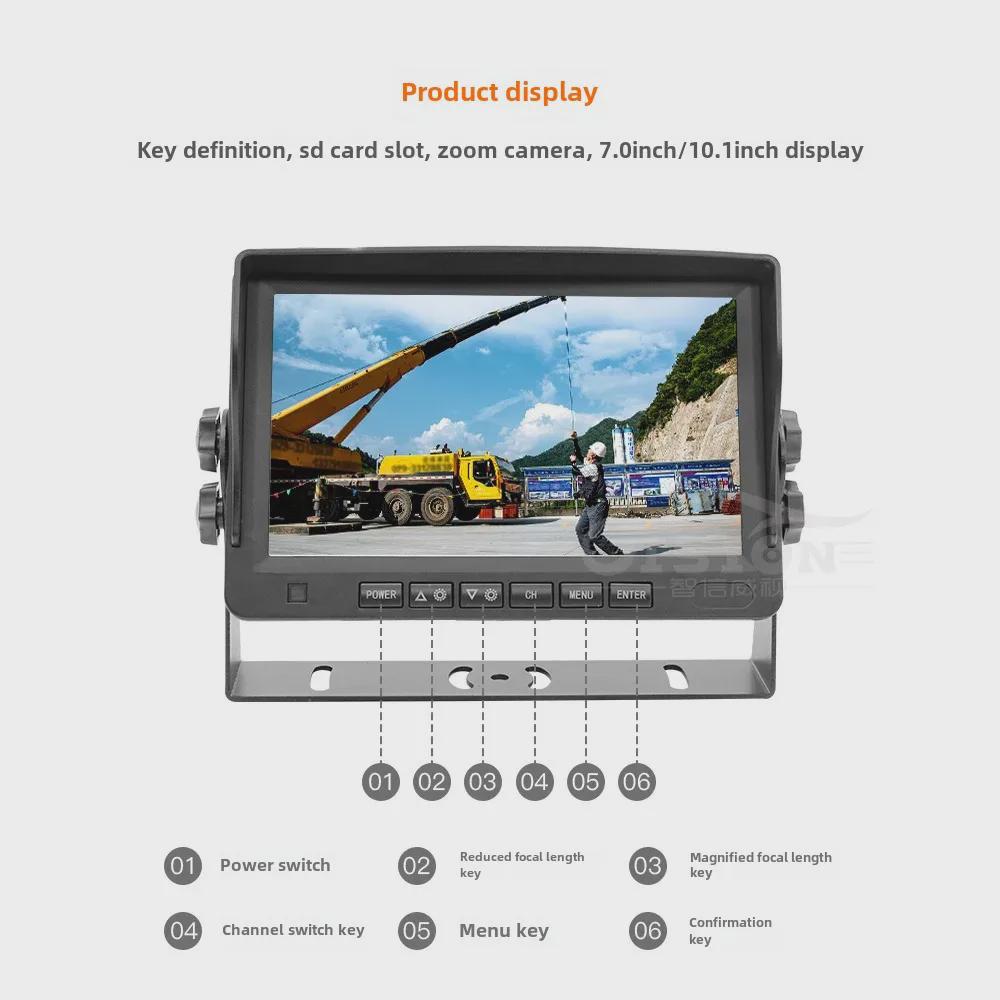 Crane Wireless Video Monitoring System with 30x Optical Zoom and 7-10 Inch Display for Tower Cranes and Fire Trucks
