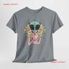 Funny Alien In Disguise UFO Cotton T Shirt Lover 5 Colors Vintage Washed Comfortable Slightly Fashion Unisex Streetwear Casual
