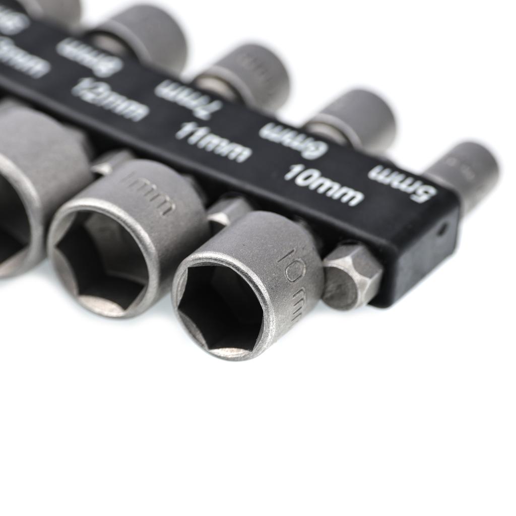 Rosfix Sockets 5-13mm, 1/4 mount 9pcs.