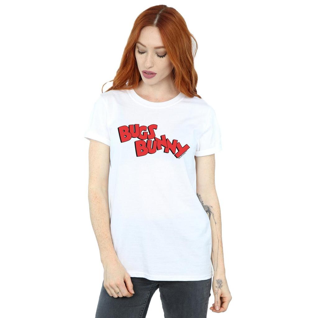 Looney Tunes Womens/Ladies Bugs Bunny Name Cotton Boyfriend T-Shirt