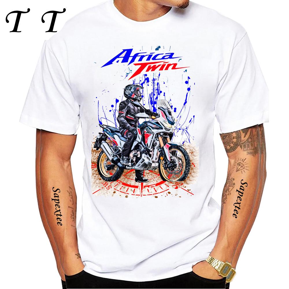 Africa Twin CRF1100 Motorcycle GS Adventure T-Shirt Men TShirt Moto Mountain Riding Sport Clothing Tops Hip Hop Boy Casual Tees