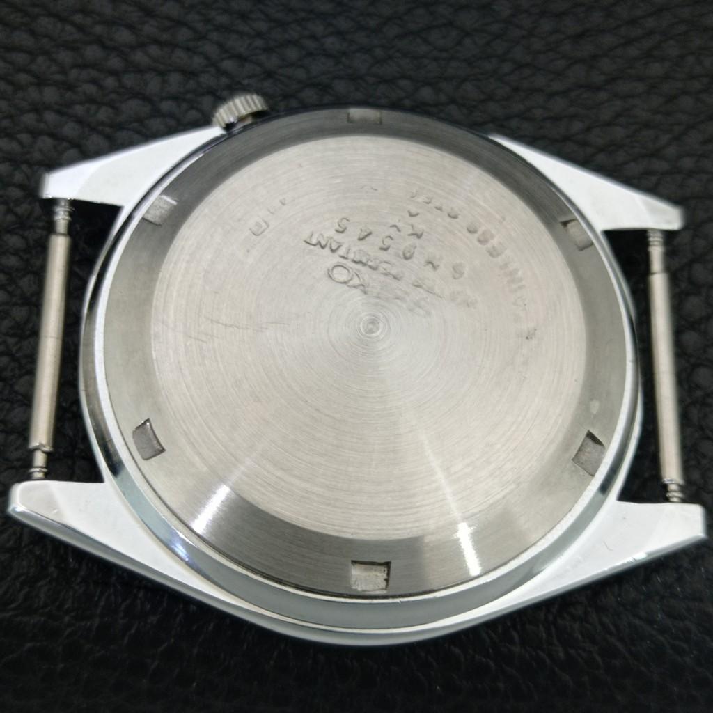 VINTAGE REFURBISHED SEIKO 5 AUTOMATIC JAPAN MENS GREEN DIAL WATCH a445820-1