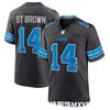 NFL Detroit Lions 14 ST Brown 97 Hutchinson Vyšívaný dres Sportovní fanoušek Hra
