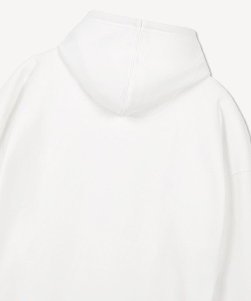 Ap Club Oversized Wide Shoulder Hoodie_White