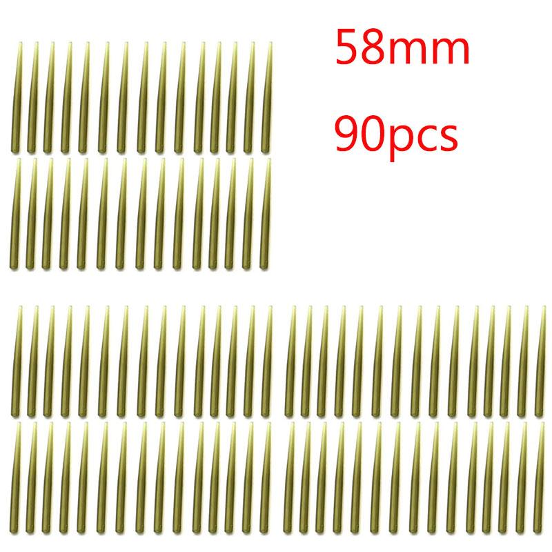 30/60/90 SZT. Akcesoria Karpiowe Rurki Antysplątaniowe Rurki do Haczyków Końcówki Ogonowe do Przyponów Karpiowych Przypon Włosowy Ronnie Rig Elementy Końcowe