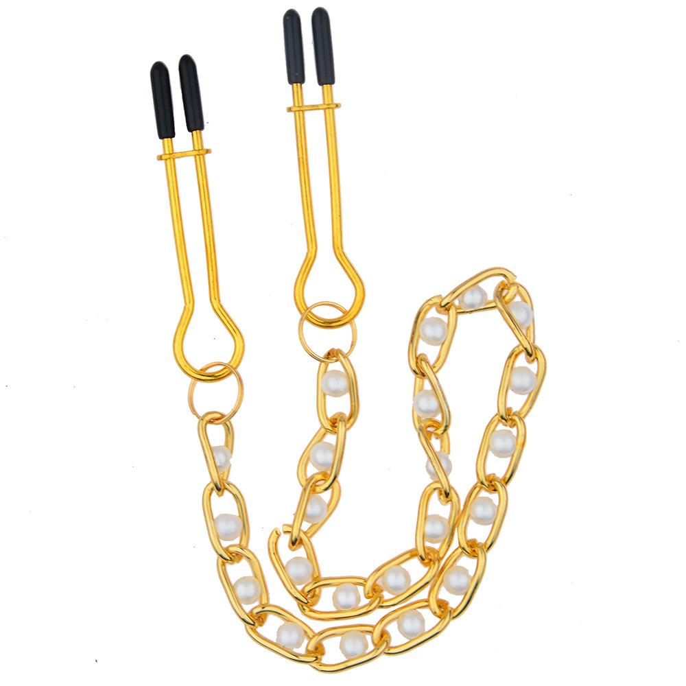 Adult Sex Toys Mei Mei Sex Toy Sexy Nipple Clamp Pearl Bead Necklace U Clip Source