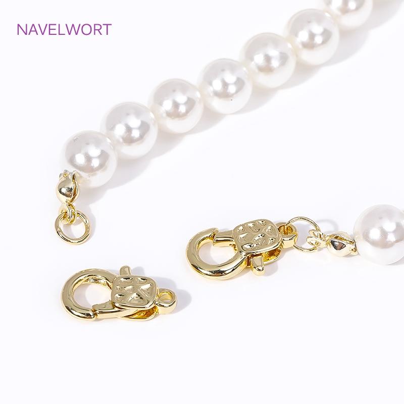 15.2*9.5mm 18K Gold Plated Lobster Clasps Fasteners High Quality Bracelet Connect Clasps DIY Bracelet Jewelry Making Accessories