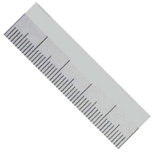 Shinwa Sokutei Machine Scale, Lower Right Base Point Scale, No Holes, 50mm, 14153