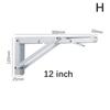 Multiple Sizes Triangle Folding Angle Bracket Heavy Support Adjustable Shelves