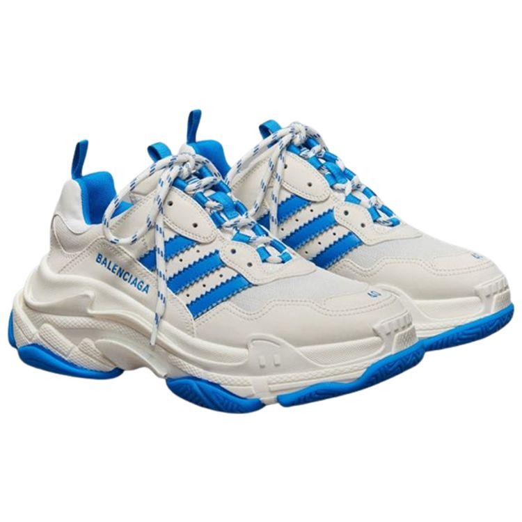 Balenciaga x Adidas Tenisky Triple S Bílé Modré Dámské Tenisky IF0174