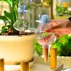 Bird Self Watering Spikes Clear Bird Bulb with Terracotta Spike Automatic Watering Spikes Plant Watering Device for Plants