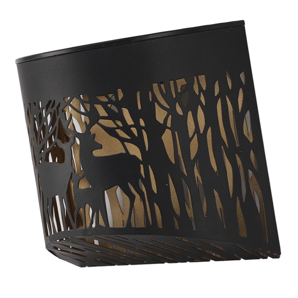 Outdoor Wall Light Solar Powered Wall Mounted Plastic and Iron LED Front Door Light for Patio Porch