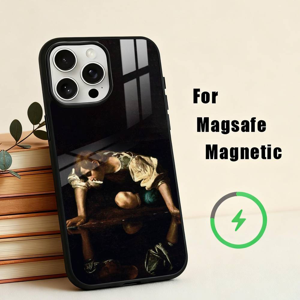 C-Caravaggio-O P-Painting-G Phone Case For iPhone 17,16,15,14,13,12,Plus,Pro,Max for Magsafe Magnetic Wireless Charging