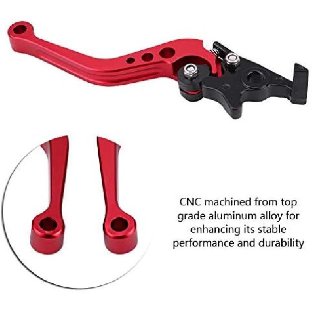 Tbest Front Brake Lever,Motorcycle Brake and Clutch Lever Kit,1 Pair of CNC Motorcycle Clutch Drum Brake Lever Handle Universal for GY6,Fit for CG125