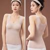 Winter-Thermoweste für Damen mit Brustpolstern, nahtloser Samt, schnelle Temperatursperre, Heizung, schmale Passform, elastisch, ärmellos, Tanktop für die Innenbekleidung