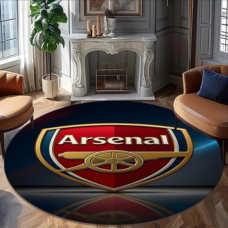 1 st A-Arsenal Matta, Rund Matta, Bekväm, Lämplig för Entréer, Vardagsrum, Kontor och Sovrum, Juldekoration