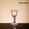 PIGE HOME 1/5pcs Luxury Vodka Glass Gold Foil Wine Glass Glass Gilt Edged Cup 100/150ml Wine Distribution Pot Gift Wine Set