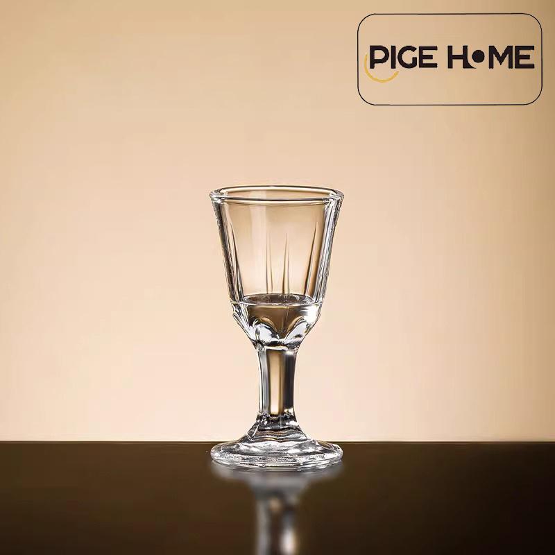 PIGE HOME 1/5pcs Luxury Vodka Glass Gold Foil Wine Glass Glass Gilt Edged Cup 100/150ml Wine Distribution Pot Gift Wine Set